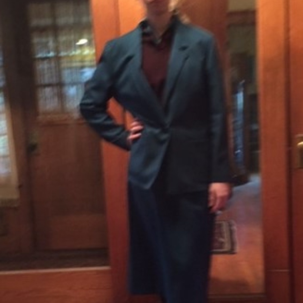 Green womens suit